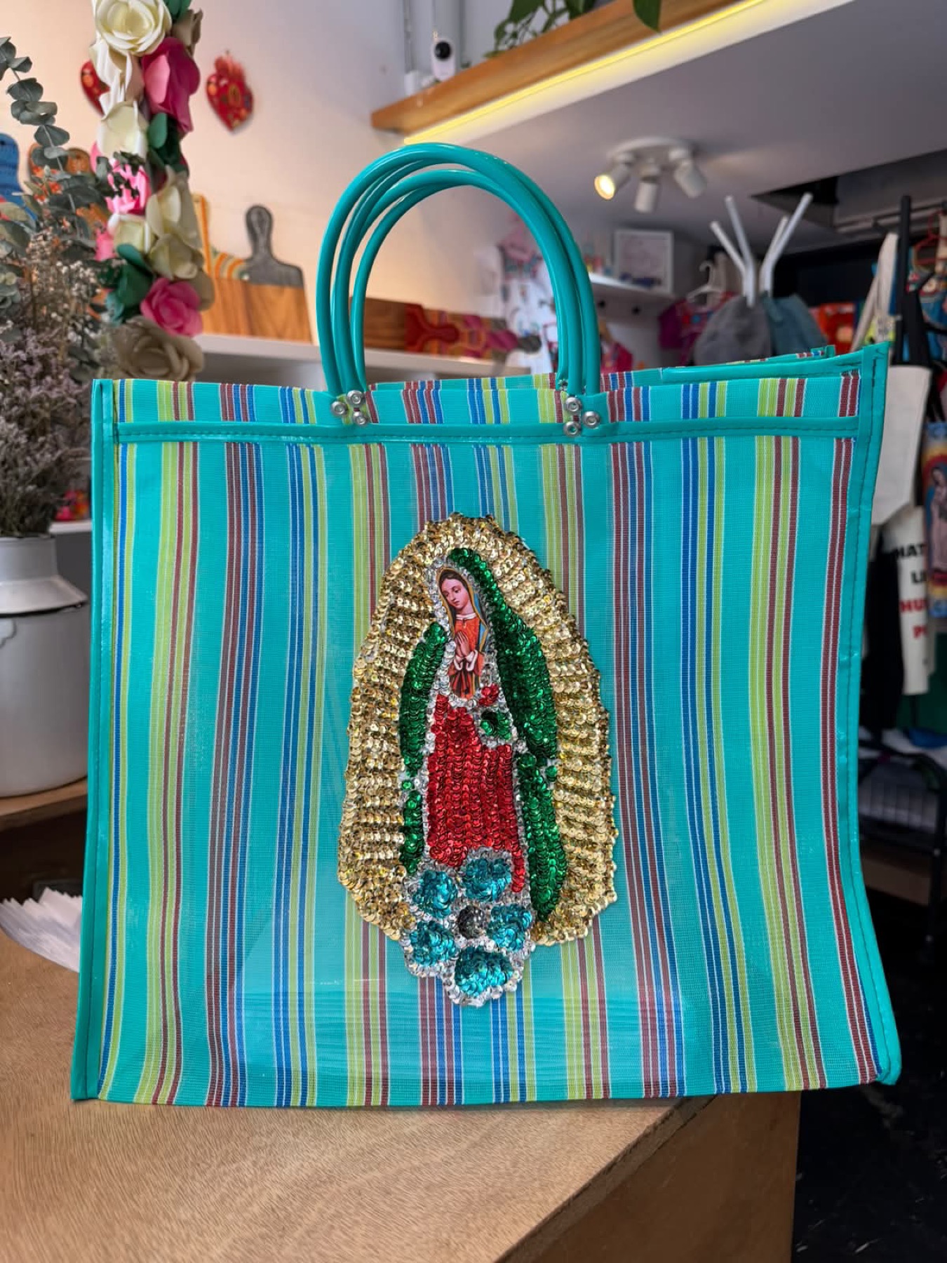 Bolsa Mercado · Parche Virgen de Guadalupe