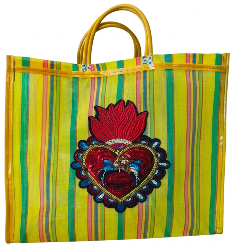 Bolsa de mercado corazon Frida Kahlo — Bolsas de mercado