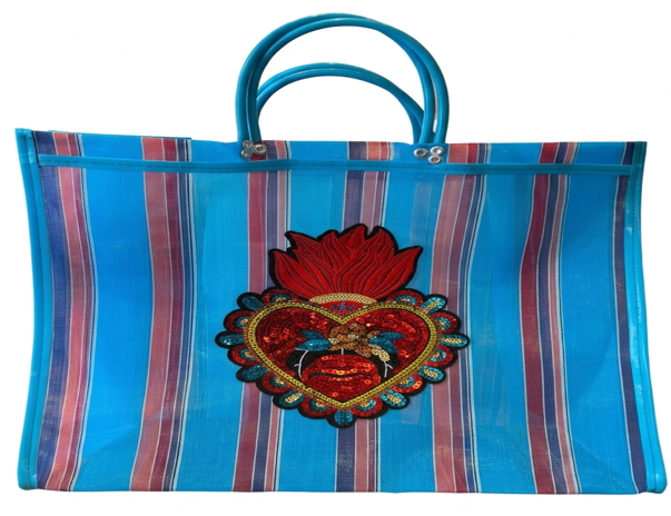 Bolsa de mercado corazon Frida Kahlo — Bolsas de mercado