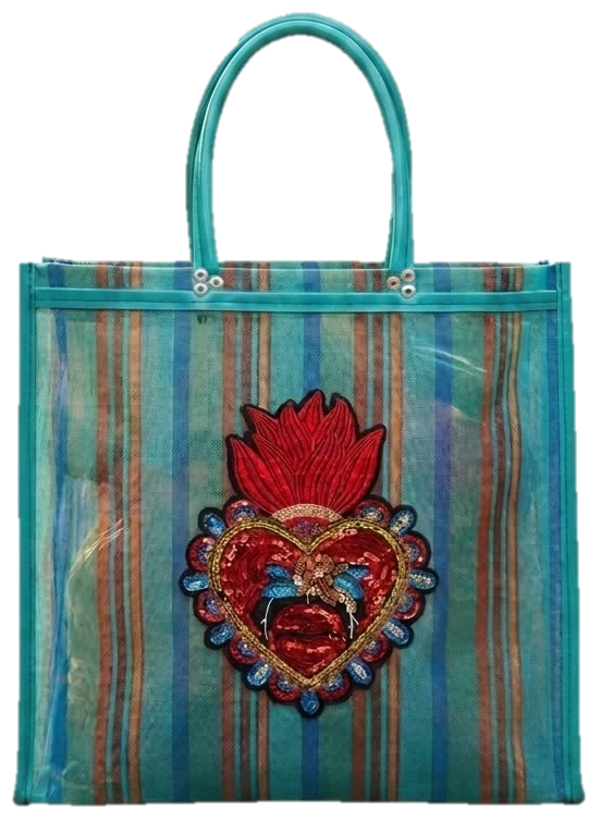 Bolsa de mercado corazon Frida Kahlo — Bolsas de mercado