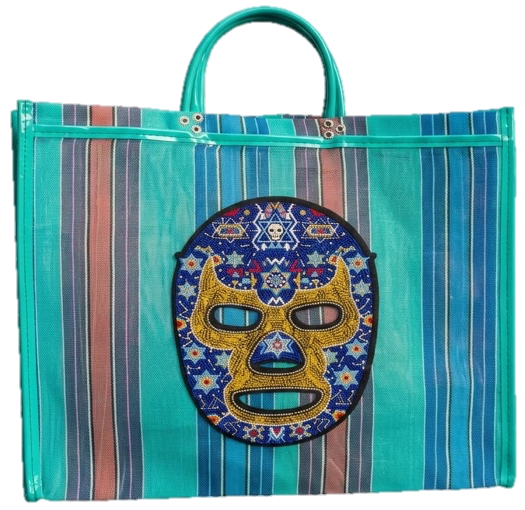 Bolsa de mercado mascara de luchador — Bolsas de mercado