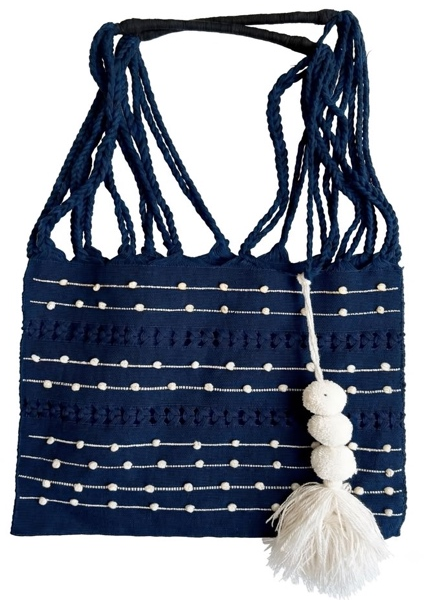 Bolsa chica telar chiapas — Bolsas de telar de bolitas