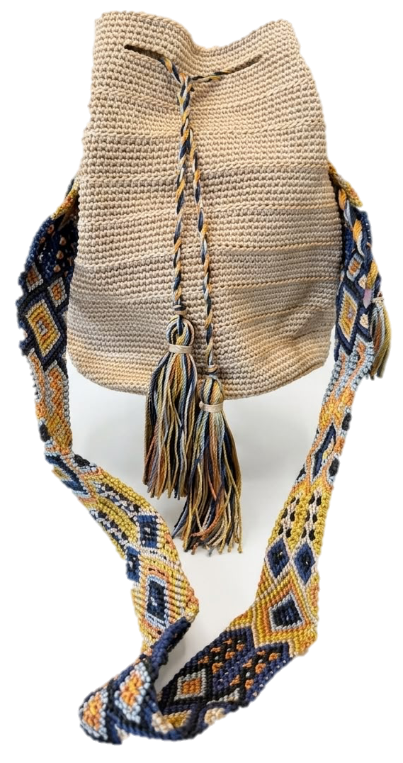 Bolsa bordada de estambre hecha en Chiapas — Bolsas Wayuu