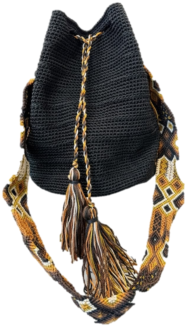 Bolsa bordada de estambre hecha en Chiapas — Bolsas Wayuu
