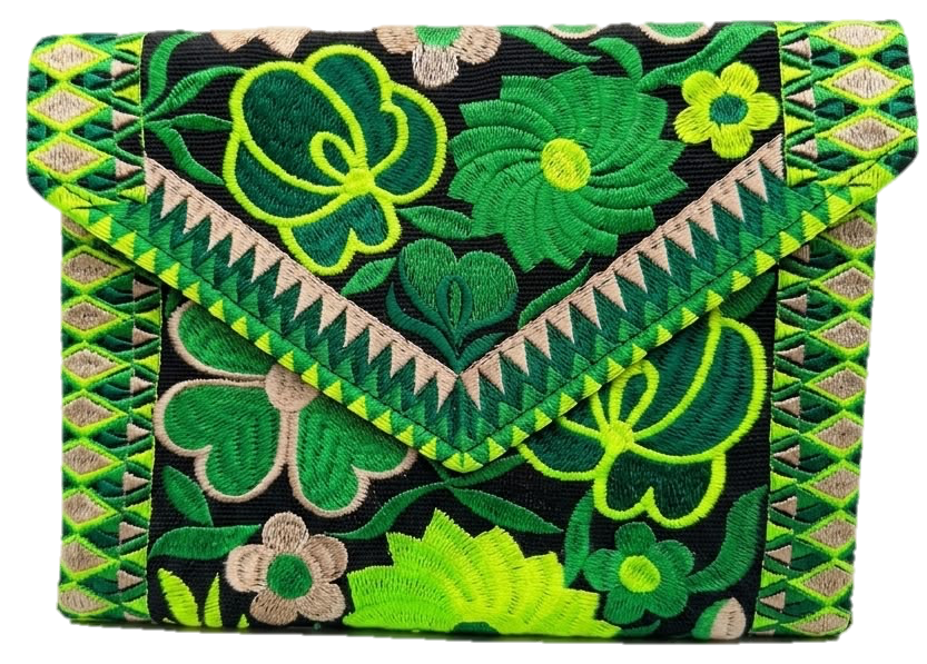 Cartera bordada — Carteras bordadas Yucatán