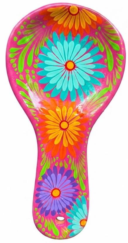 PORTACUCHARAS FLORES — Portacucharas con flores