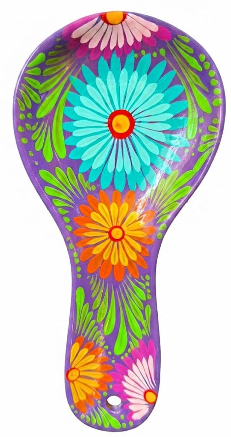 PORTACUCHARAS FLORES — Portacucharas con flores
