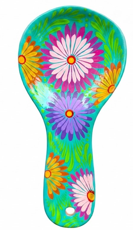 PORTACUCHARAS FLORES — Portacucharas con flores